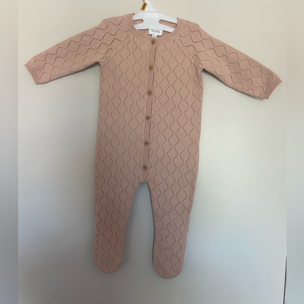 Cozy Pink Knit Kids Pajamas Sleep Sack